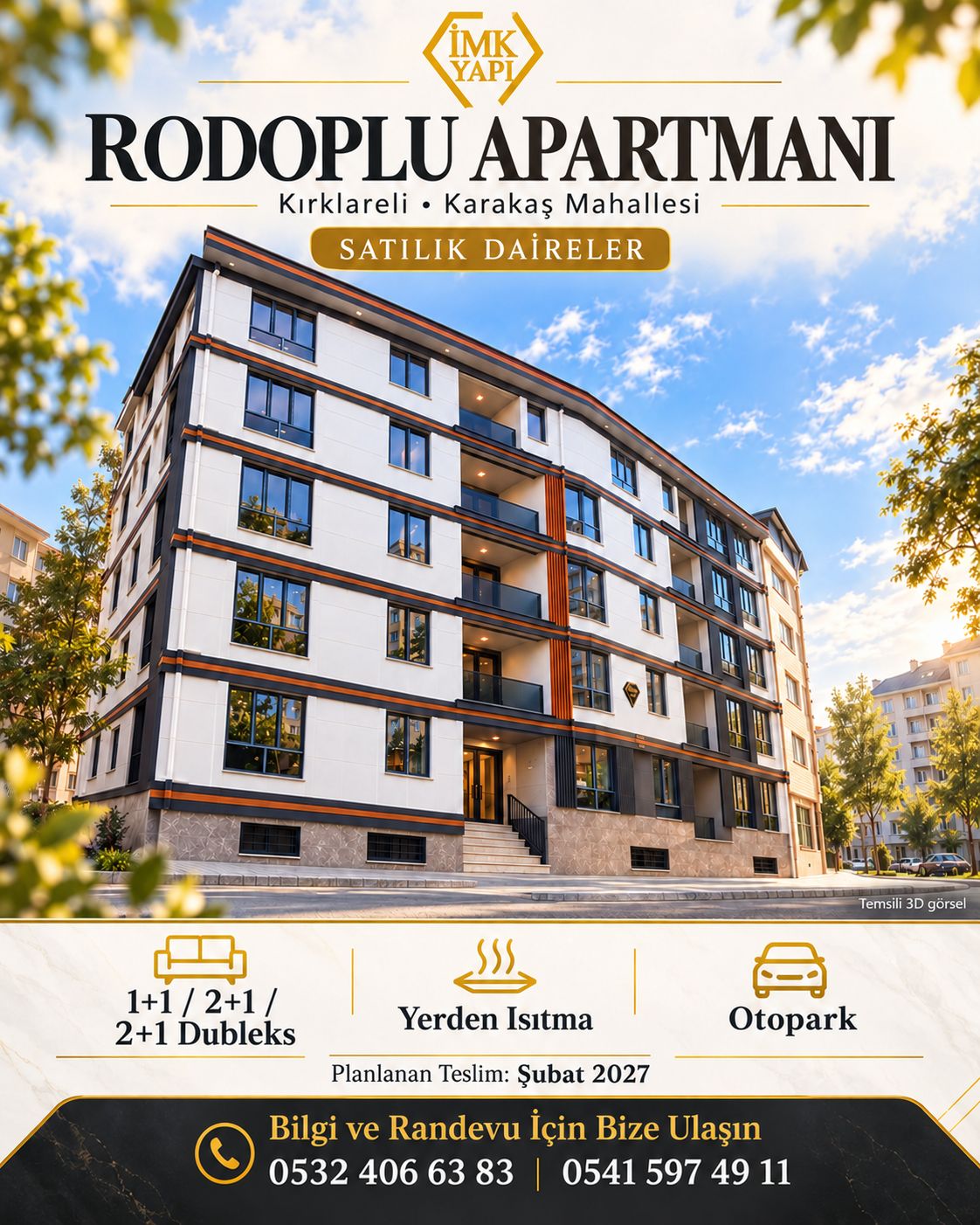 Rodoplu Apartmanı satılık daireler afişi